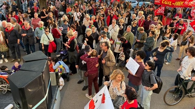Firenze, in centinaia al corteo contro la sede di Futuro nazionale in piazza Tanucci