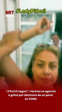 😳 Una r1ña entre vecinas en la Ciudad de México ya se volvió viral en redes sociales. En el video se escucha a una mujer, apodada por usuarios como “Lady Pitbull”, lanzando insultos contra otra vecina, mientras un perro observa la escena sin intervenir.
