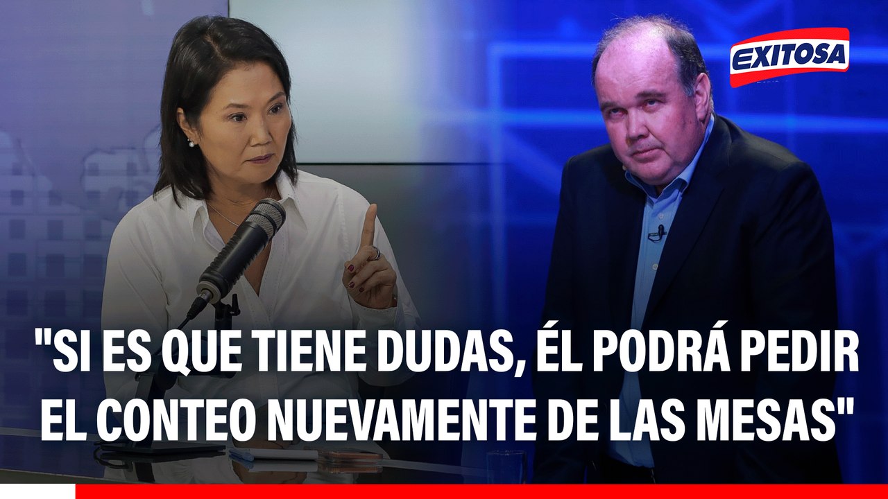 Keiko Fujimori cuestiona declaraciones de López Aliaga sobre "Fraude electoral"
