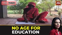 86-year-old woman takes literacy test in Maharashtra