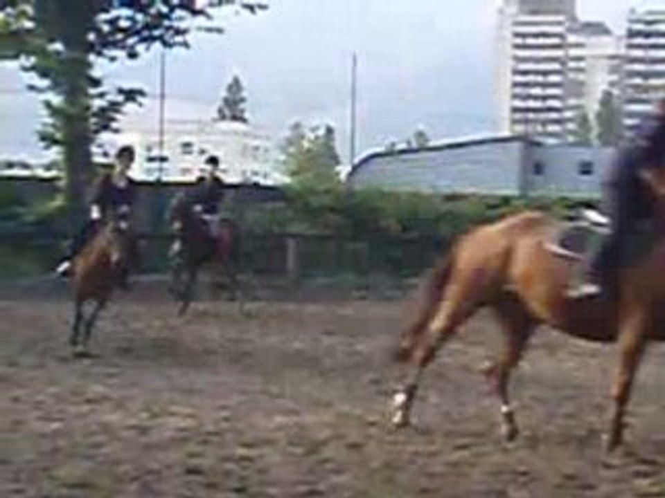 Galop à gauche