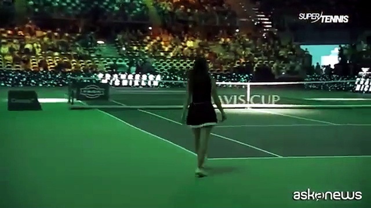 Francesca Michielin canta l'inno della FITP alla Coppa Davis