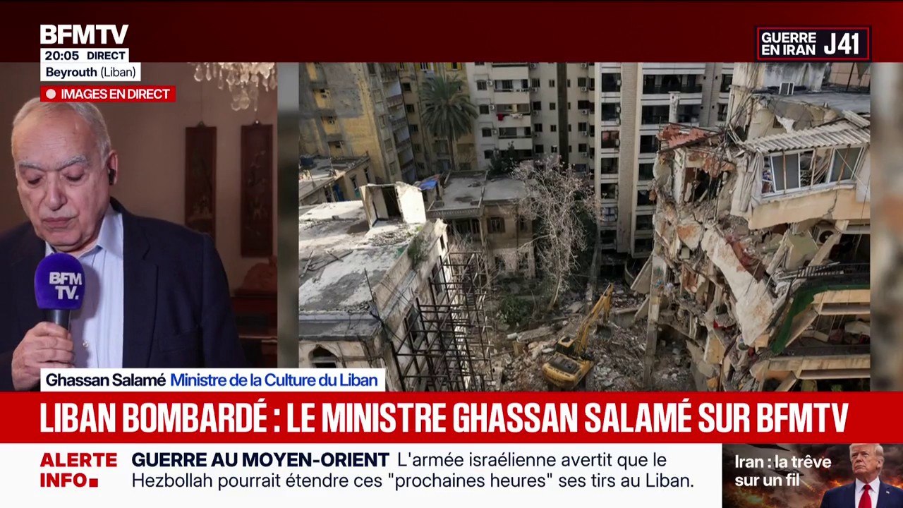 Liban: “Une bombe est tombée à 300 mètres de nous” raconte Ghassan Salamé, ministre de la Culture du Liban