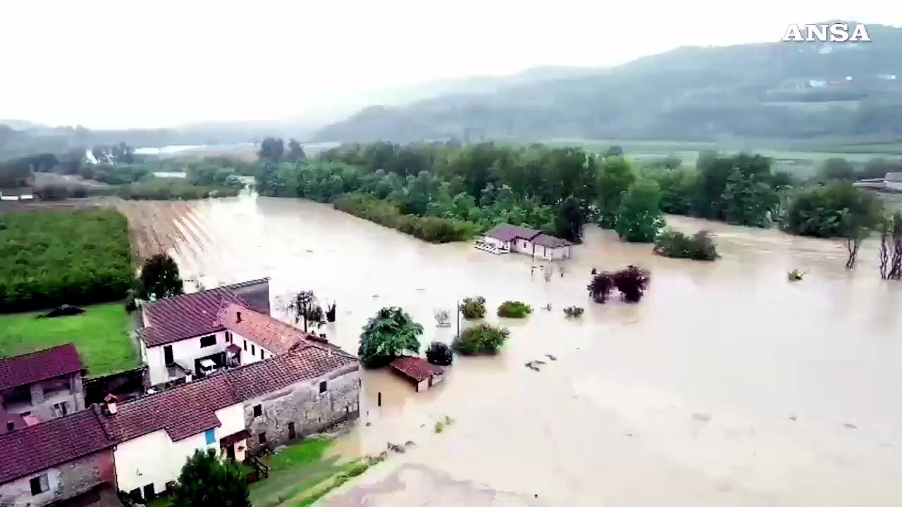 Maltempo, esondato il fiume Bormida
