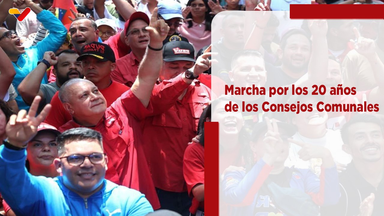 Pueblo venezolano marcha por los 20 años de la Ley de Consejos Comunales