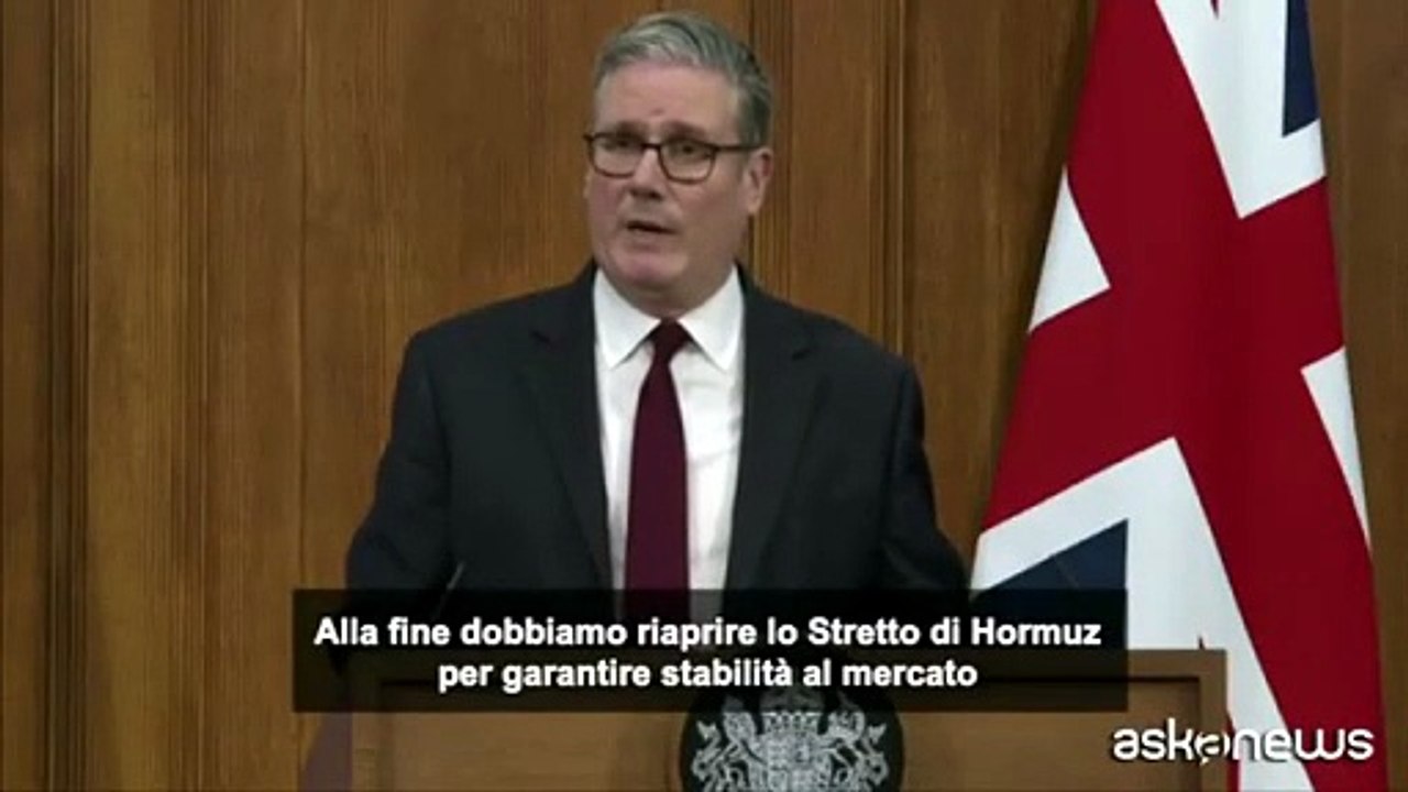 Hormuz, Starmer: piano con gli alleati per riaprire lo Stretto