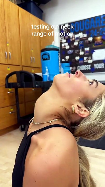 Female neck stretching 31