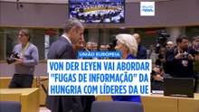 Von der Leyen vai abordar as "fugas de informação da Rússia" da Hungria com líderes da UE