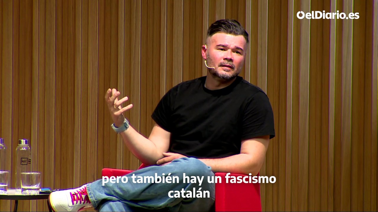 Rufián: "Hablamos mucho del fascismo español pero también hay un fascismo catalán que está de moda"