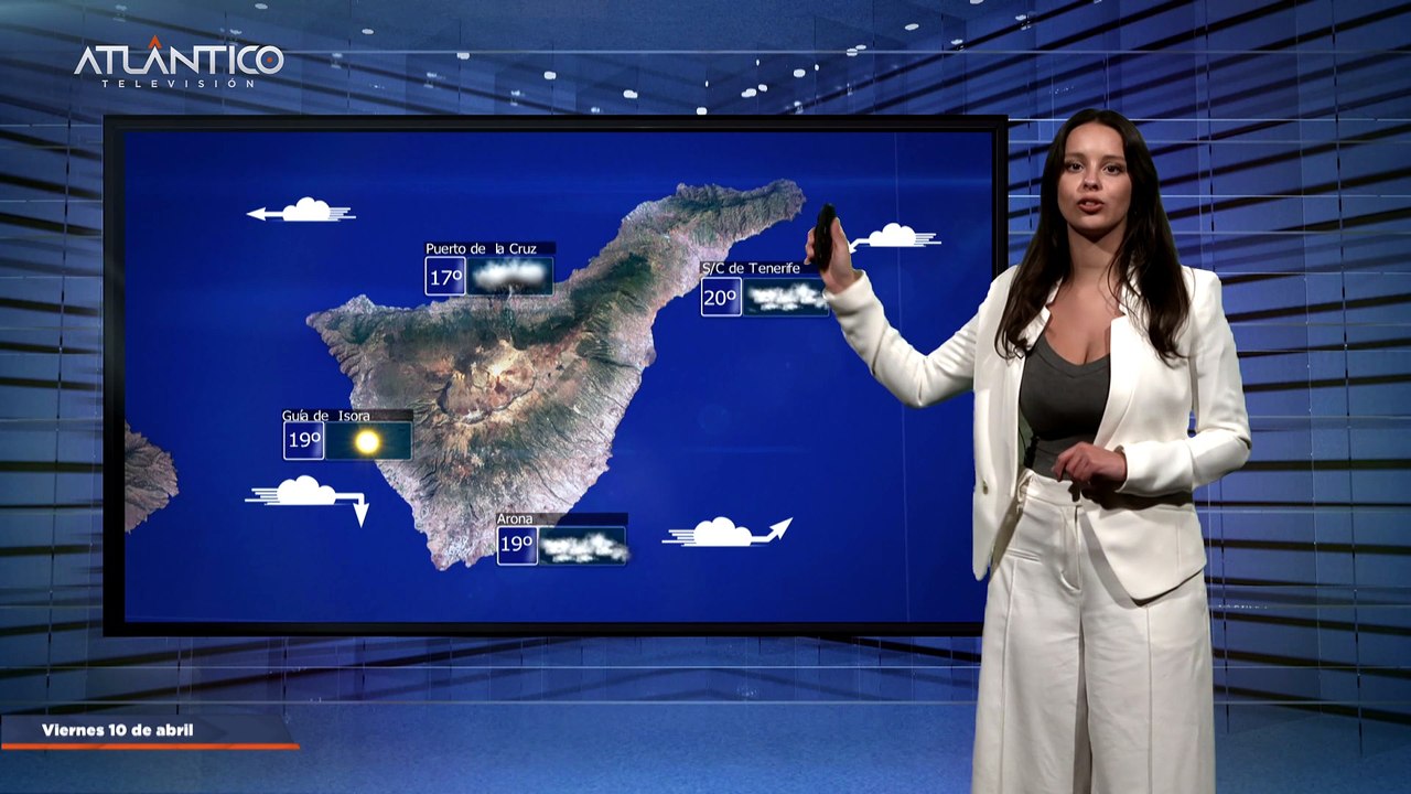 La previsión del tiempo en Canarias para el 10 de abril de 2026, en Atlántico Televisión.