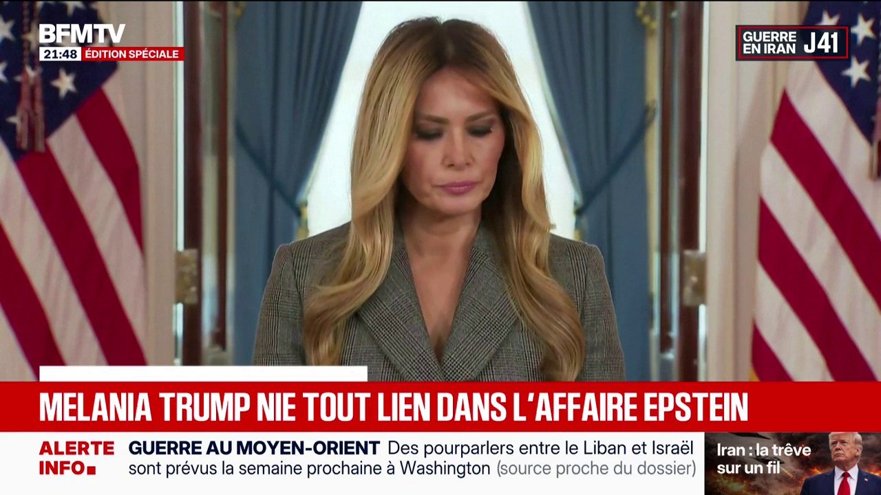 Affaire Epstein: "Je n'ai jamais eu de relation avec Jeffrey Epstein", affirme Melania Trump