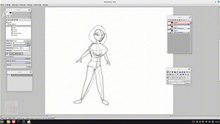 Digital Illustration Sketch Girl at AzDrawing