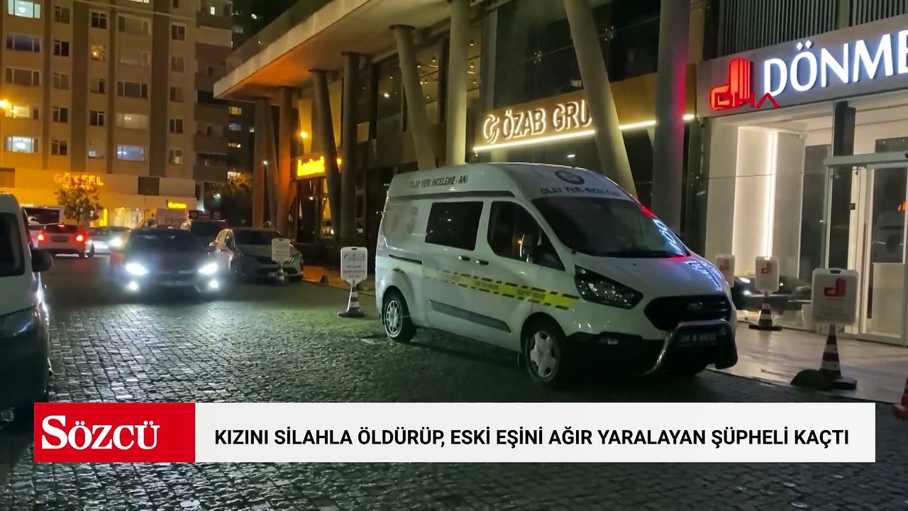 Zeytinburnu'nda kızını silahla öldürüp, eski eşini ağır yaralayan şüpheli kaçtı