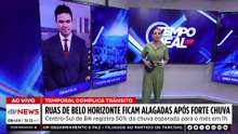Ruas de Belo Horizonte ficam alagadas após temporal | TEMPO REAL