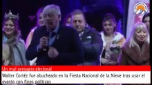Walter Cortéz fue abucheado en la Fiesta Nacional de la Nieve (17/08/2025)