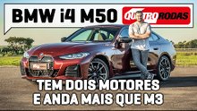 BMW i4 M50 é elétrico com 'ronco' e que ANDA MAIS que M3 Competition