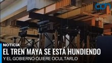 Pilares que sostienen al Tren Maya se hunden y el gobierno trata de ocultarlo