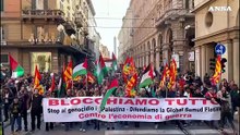 Flotilla, Bologna: momenti di tensione fra manifestanti e polizia