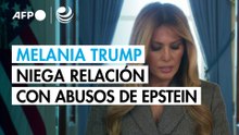 Melania Trump niega estar relacionada con los abusos de Jeffrey Epstein
