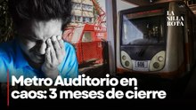 Sin fecha de reapertura- caos por cierre del Metro Auditorio