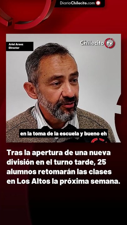 Tras la apertura de una nueva división en el turno tarde, 25 alumnos retomarán las clases en Los Altos la próxima semana.