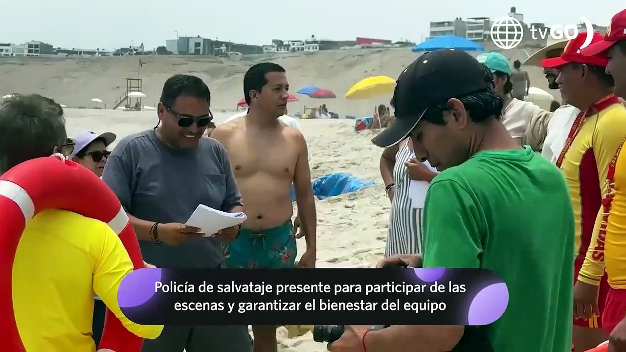 Mira el divertido detrás de cámaras de Los Gonzales en la playa