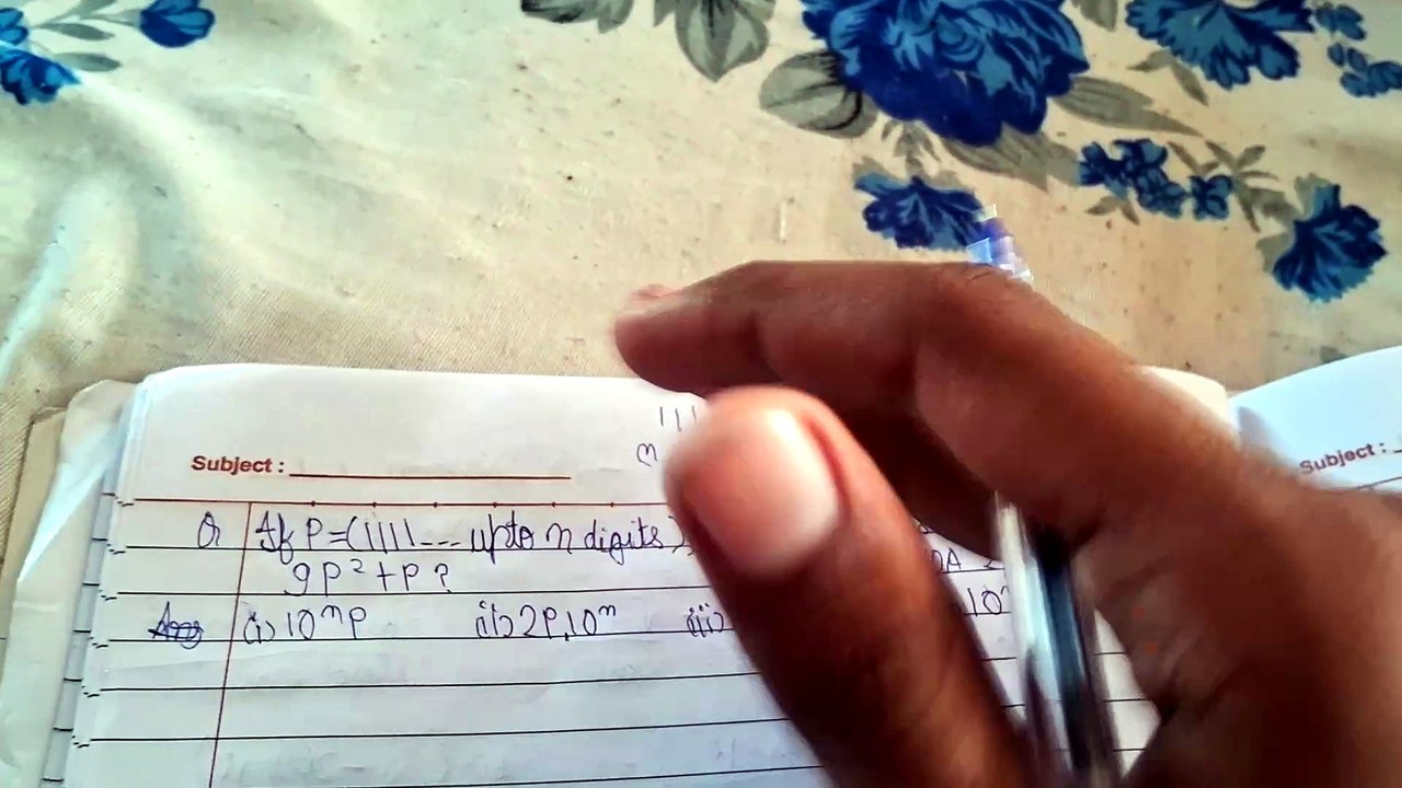 If p=111... upto n digits then find the value of 9p²+p