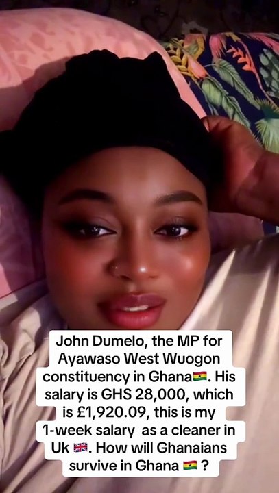Woman claims she working as Cleaner earns Money that Hon John Dumelo working as MP in Ghana