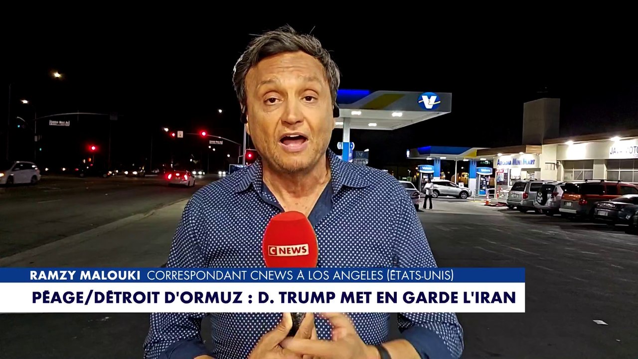 Donald Trump met en garde l'Iran contre tout péage dans le détroit d'Ormuz