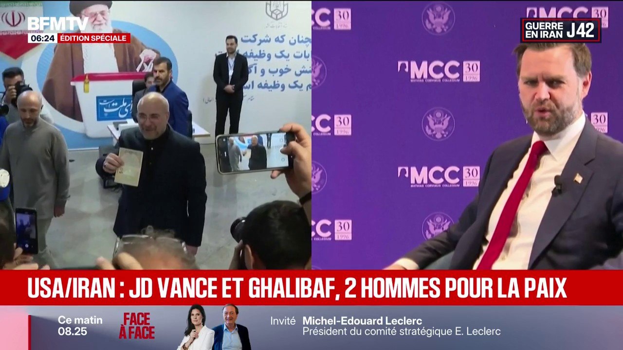 Négociations entre les États-Unis et l'Iran: le vice président américain, J.D. Vance,  négociera avec la délégation iranienne, représentée par Mohammad Ghalibaf, ancien maire de Téhéran