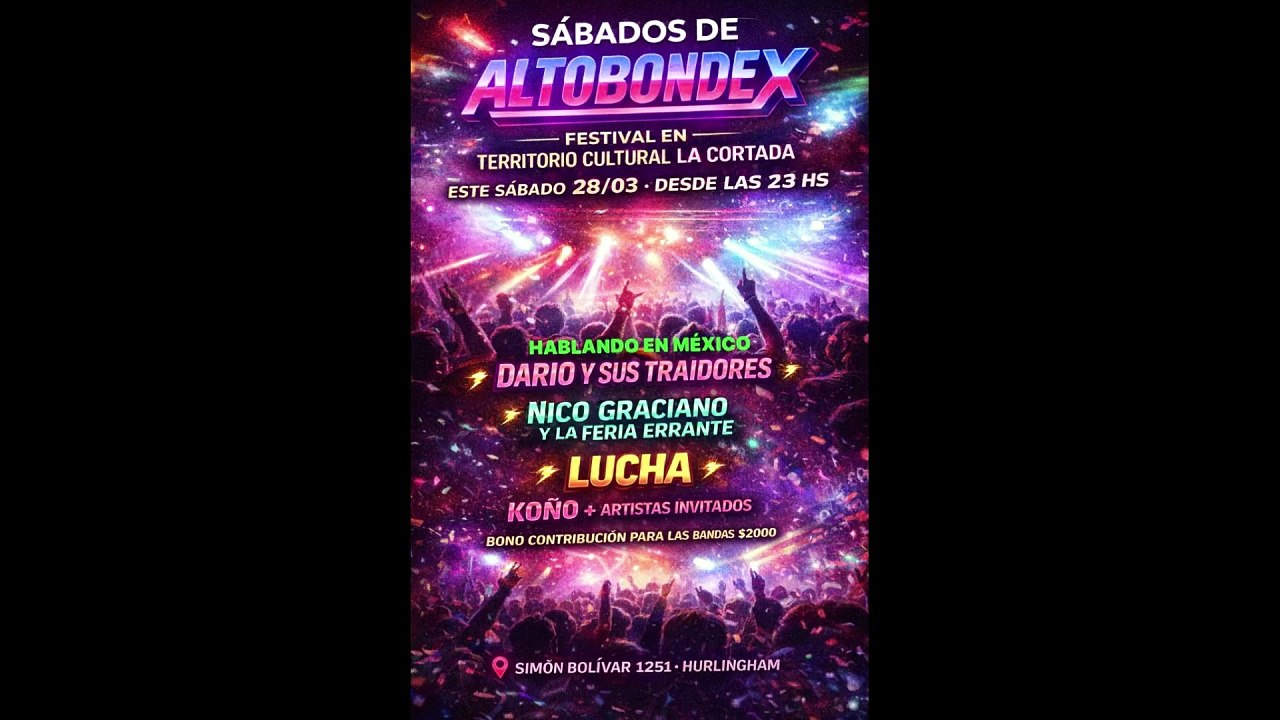 Nico Graciano & La Feria Errante - Altobondex en TC La Cortada, Hurlingham - 28.03.2026 - Full Audio