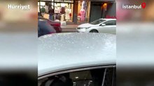 İstanbul'da bazı ilçelerde dolu etkili oldu