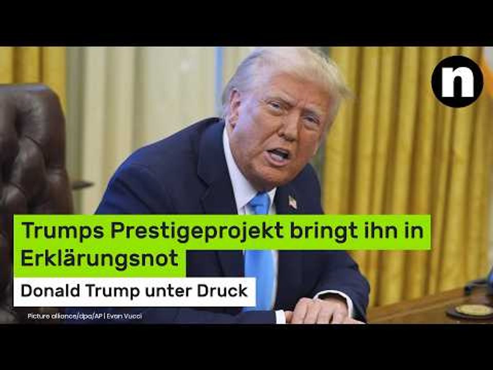 Donald Trump unter Druck: Trumps Prestigeprojekt bringt ihn in Erklärungsnot
