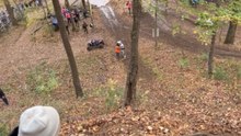 Gentleman Tries to Help a Rider at GNCC and Falls Down the Hill Together