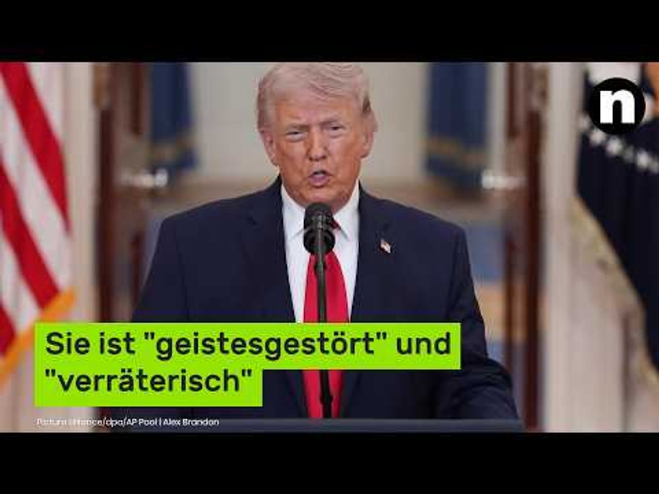 Sie ist 'geistesgestört' und 'verräterisch' - jetzt teilt Trump so richtig aus