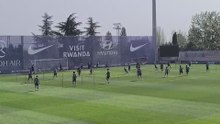 ENTRENAMIENTO del ATLÉTICO de MADRID previo al partido frente al SEVILLA