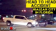 Hialeah, Florida: Distracted motorist collides with oncoming truck