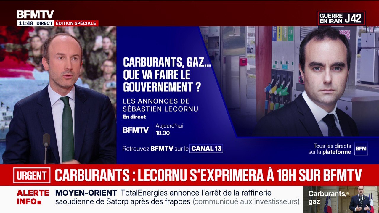Carburants: à quoi s'attendre de la prise de parole de Sébastien Lecornu ce vendredi?