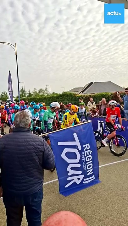 Départ de la 4e étape du Région Pays de la Loire Tour à Brûlon