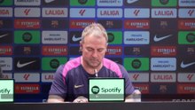 RUEDA de PRENSA de HANSI FLICK antes del FC BARCELONA vs RCD ESPANYOL
