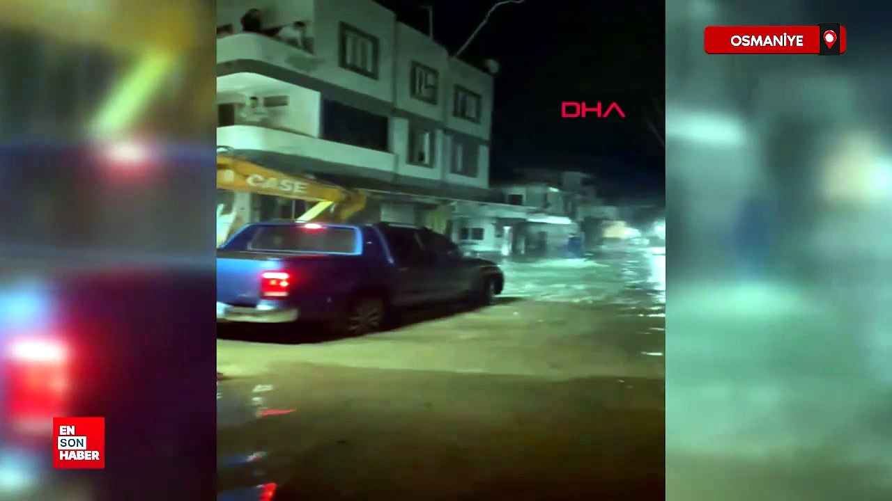 Osmaniye'de 2 kişinin öldüğü selin ilk anları cep telefonu kamerasında