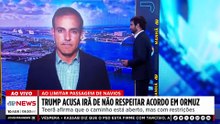 Trump acusa Irã de não respeitar acordo no Estreito de Ormuz
