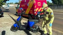 Jovem de 18 anos fica ferida após queda com scooter elétrica em Cascavel