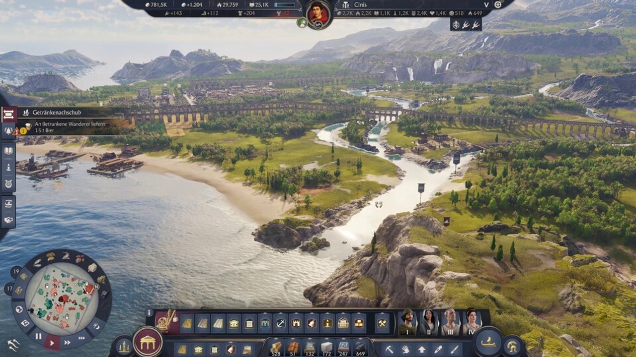 Wie groß ist die neue Insel in Anno 117? Wir zeigen es euch direkt im Spiel