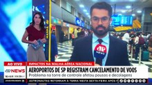 Aeroportos de SP amanhecem com voos cancelados