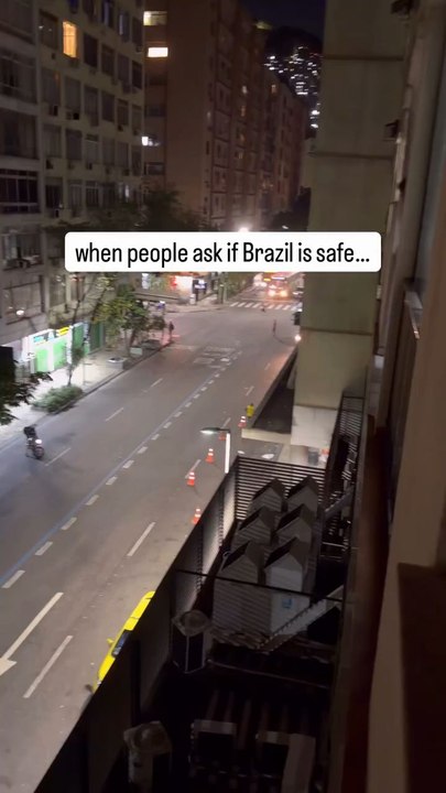 When people ask if Brazil is safe...homie was throwing rocks at people then the ops ran his over gotta come pull up and see fo yoself