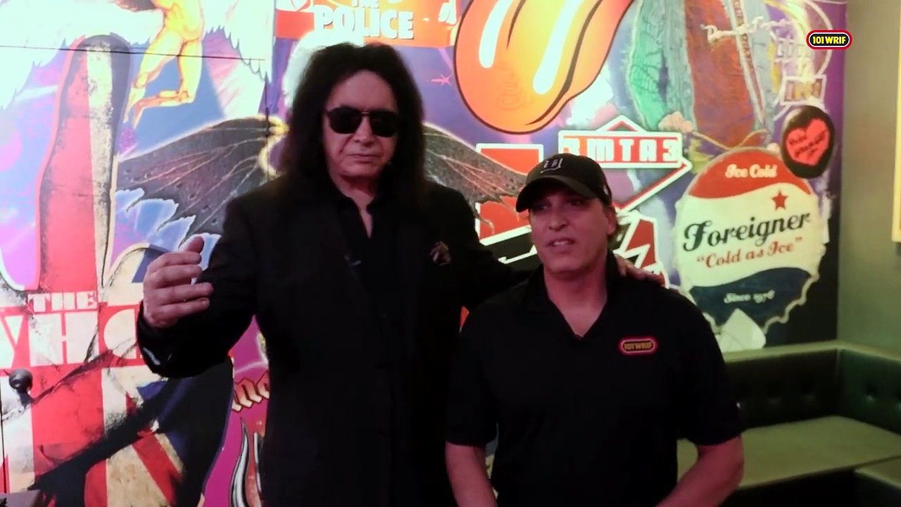 Gene Simmons Ribbon Cutting & Interview at Rock & Brews Royal Oak | 101 WRIF