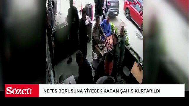 Restoranda nefes borusuna yiyecek kaçan kişiyi, Heimlich manevrasıyla kurtardı