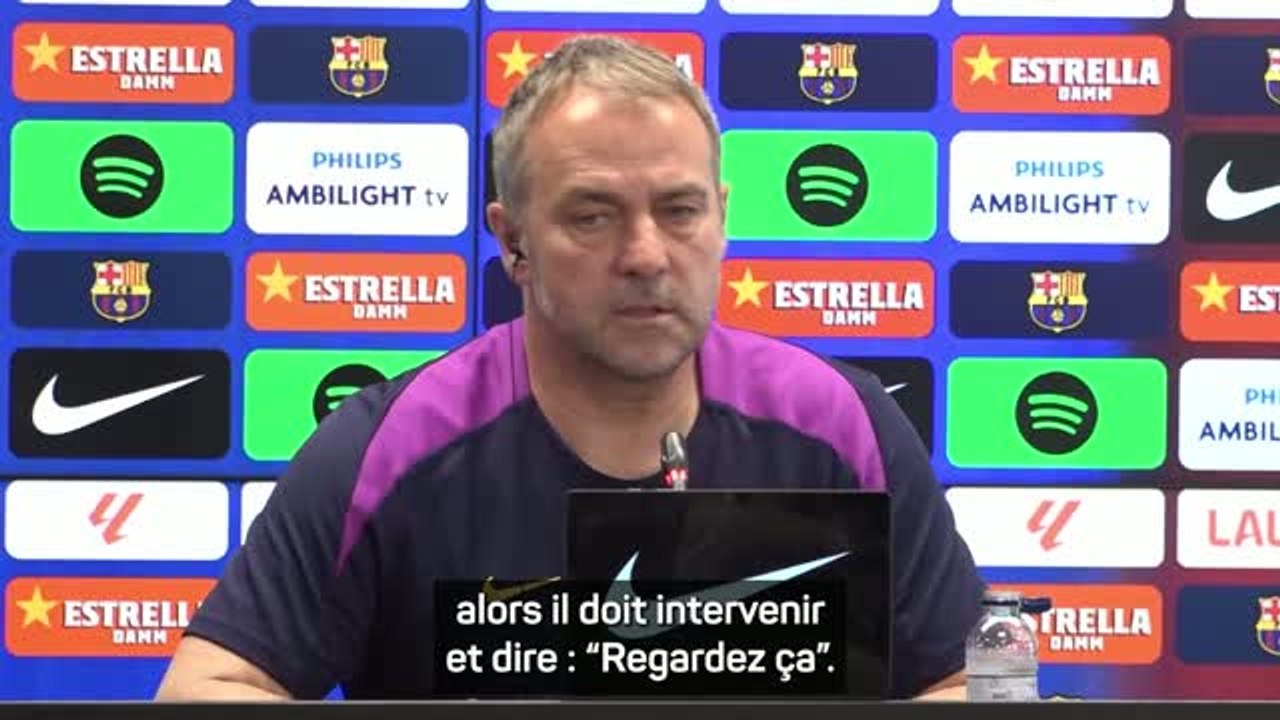 Barcelone - Flick évoque les plaintes du Barça concernant l'arbitrage