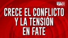 Tensión de Fate: trabajadores continúan con el acampe en la puerta de la fábrica